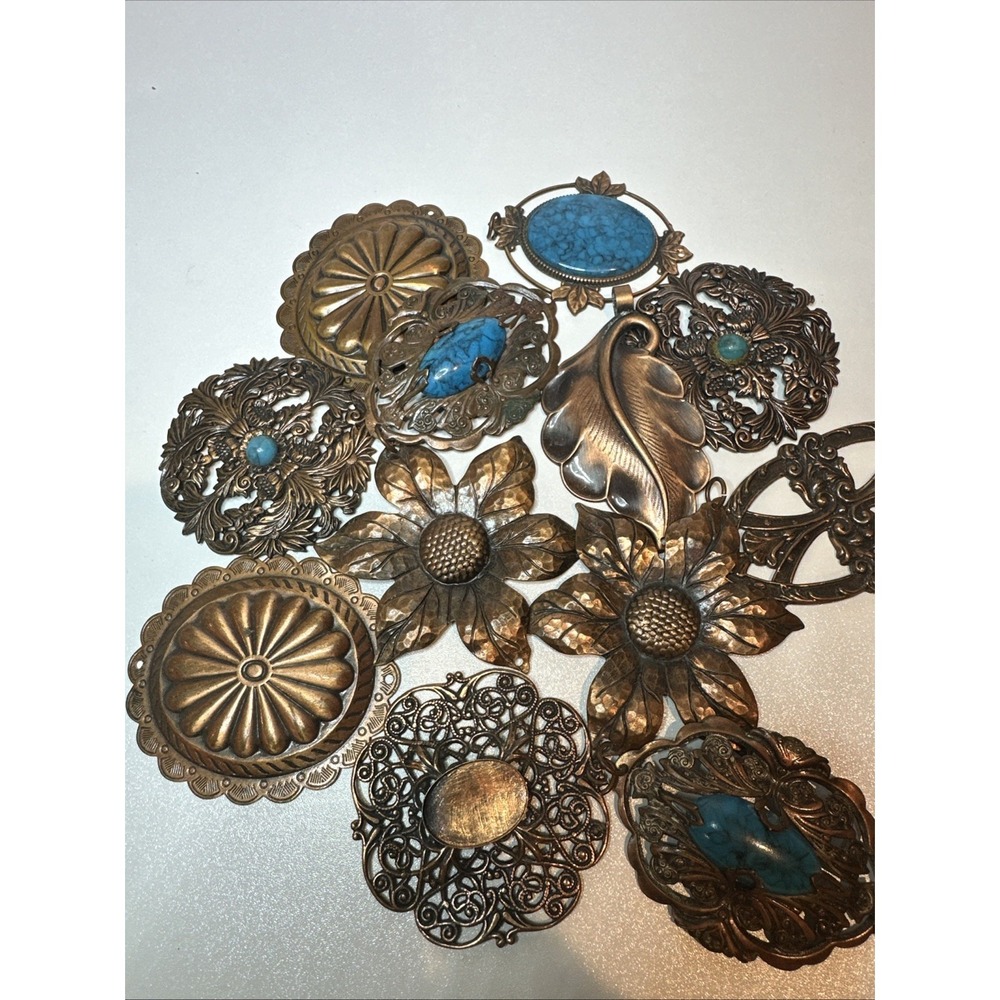 Set Of disassembled copper belt, art parts, jewelry‎ parts